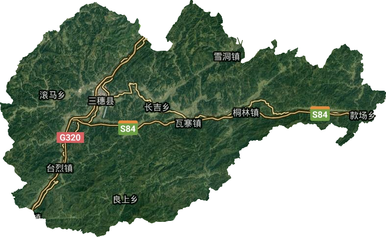 三穗县卫星图