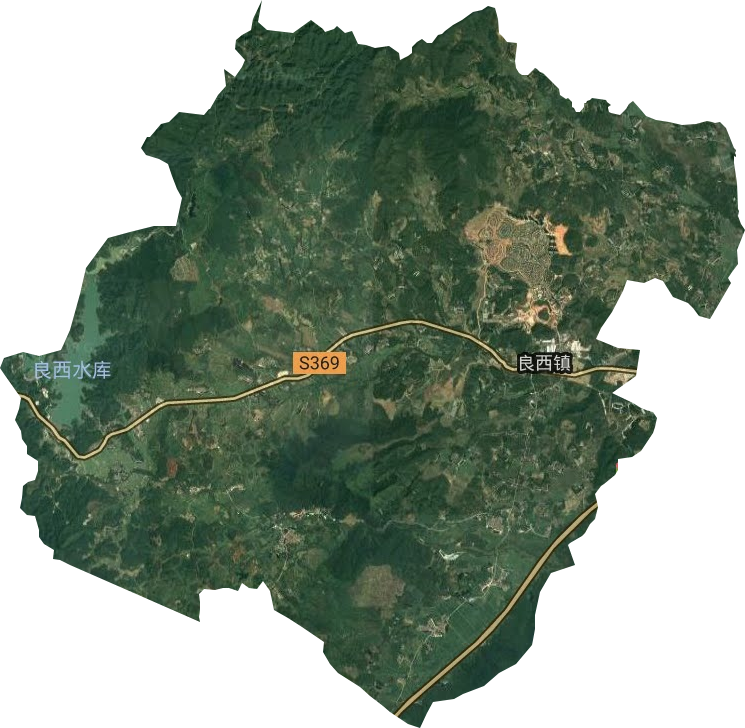 良西镇卫星图