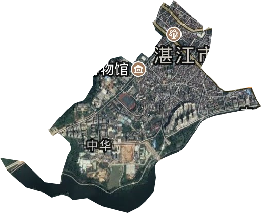 中华街道卫星图