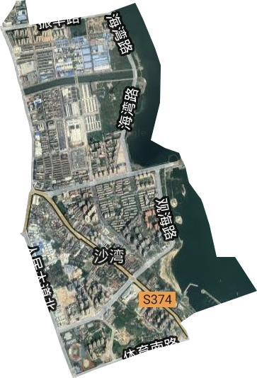 沙湾街道卫星图