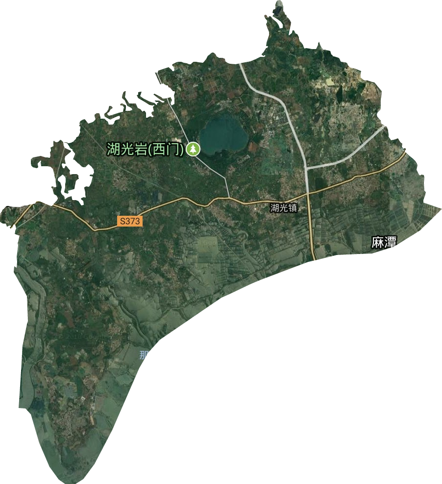 湖光镇卫星图