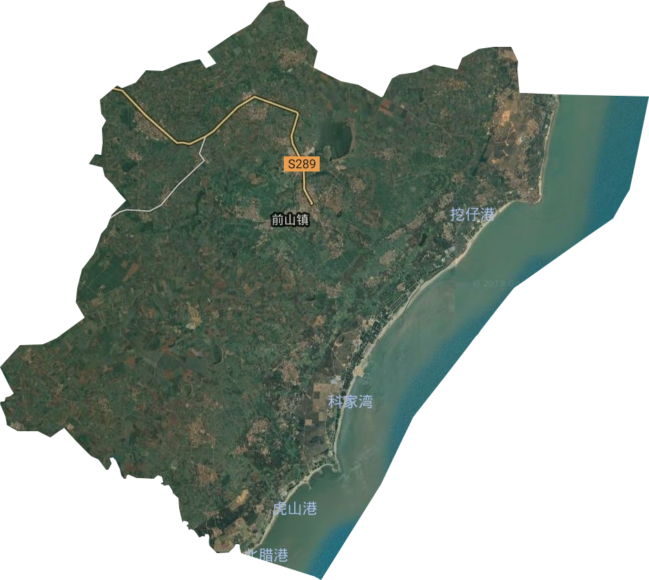 前山镇卫星图