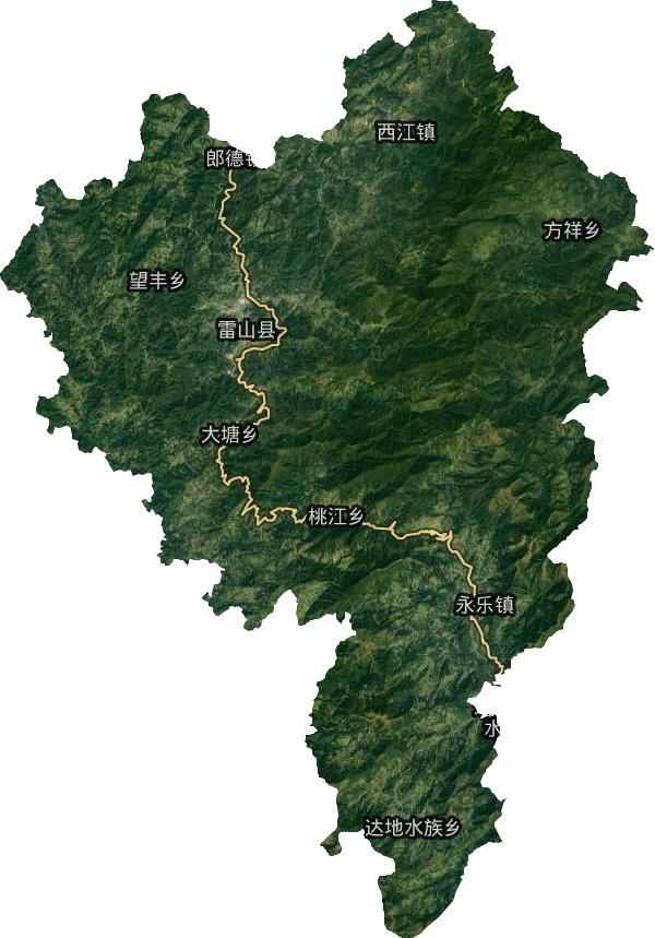 雷山县卫星图