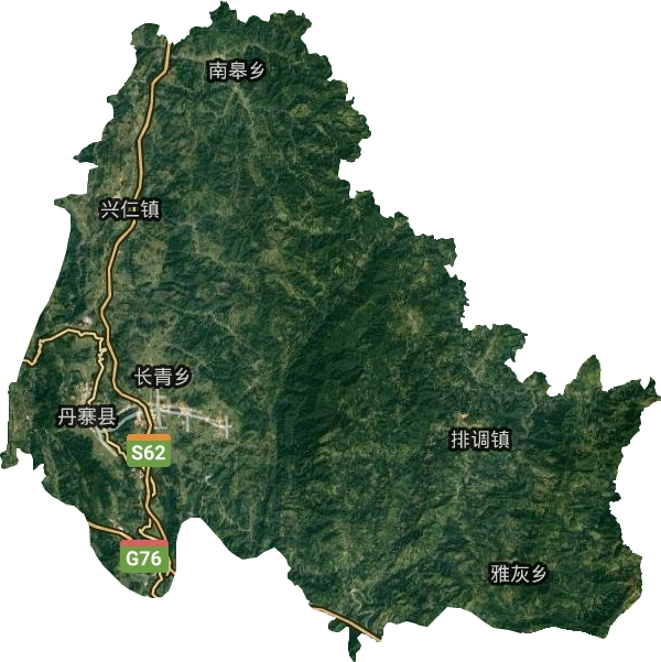 丹寨县卫星图