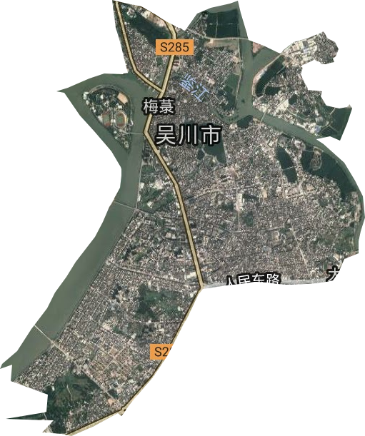 梅录街道卫星图