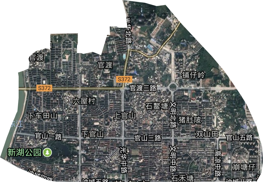 官渡街道卫星图