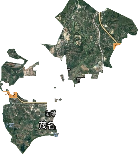新坡镇卫星图
