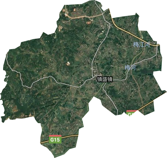 镇盛镇卫星图