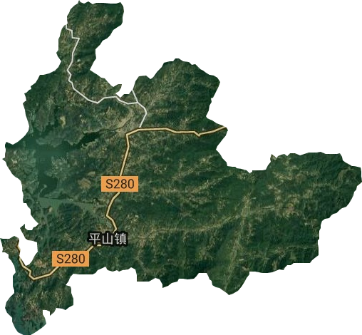 平山镇卫星图