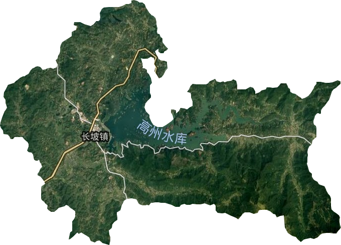 长坡镇卫星图