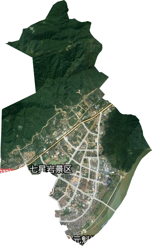 端州区黄岗街道卫星图