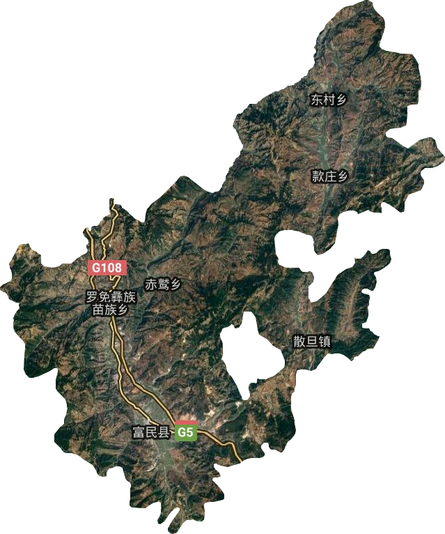 富民县卫星图