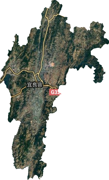 宜良县卫星图