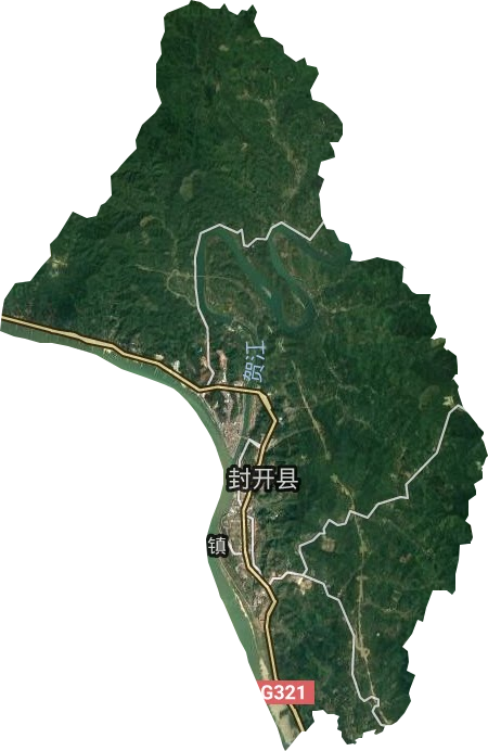 江口镇卫星图