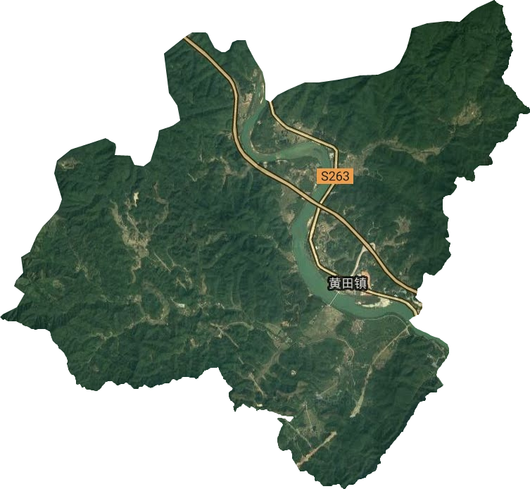 黄田镇卫星图