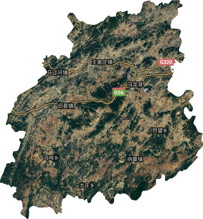 马龙县卫星图
