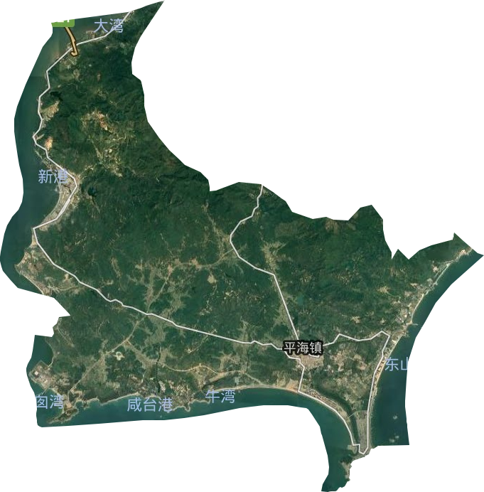 平海镇卫星图