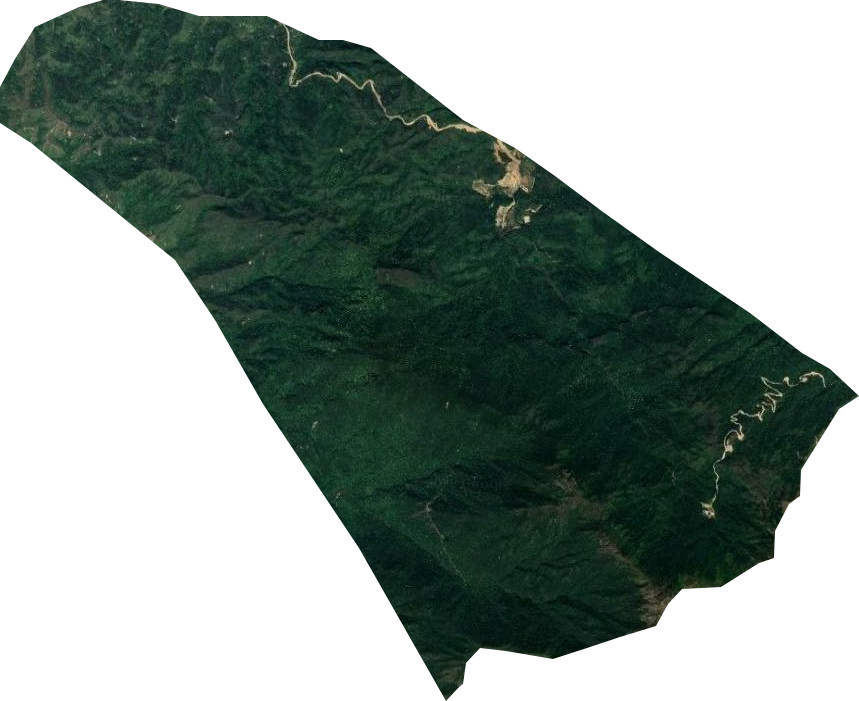 莲花山白盆珠省级自然保护区卫星图