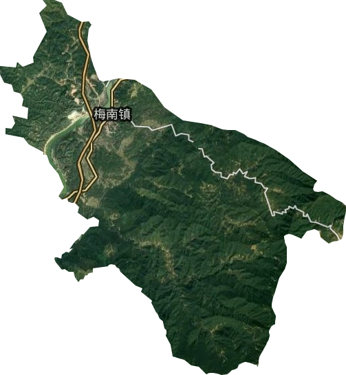梅南镇卫星图