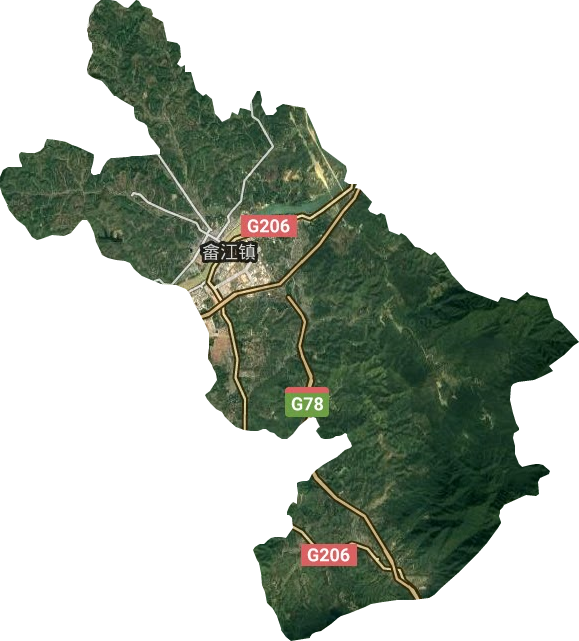 畲江镇卫星图