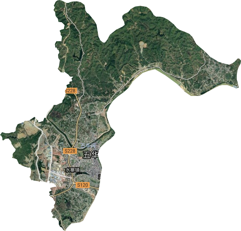 水寨镇卫星图