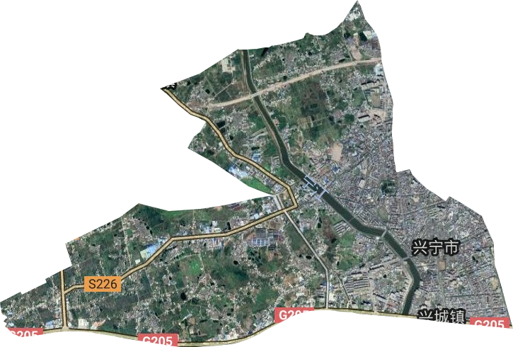 兴田街道卫星图