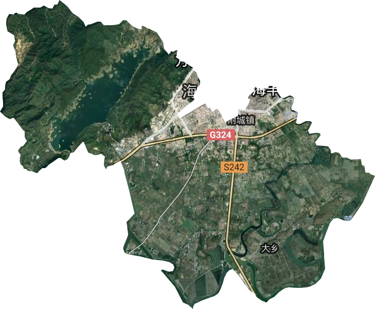 附城镇卫星图