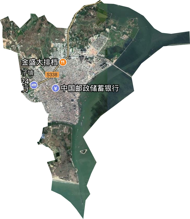 甲子镇卫星图