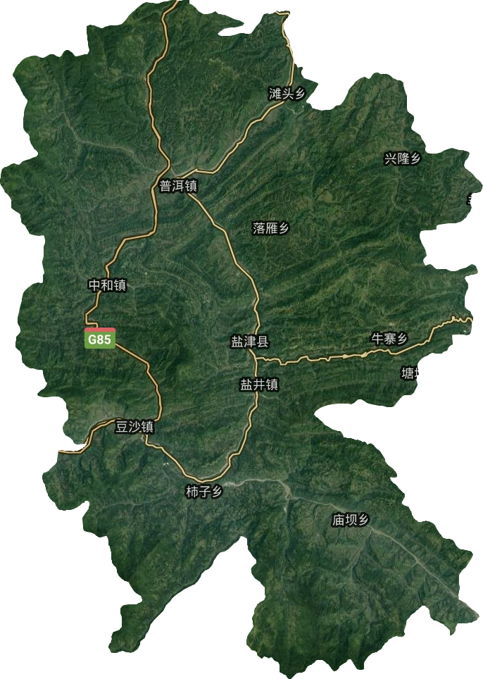 盐津县卫星图