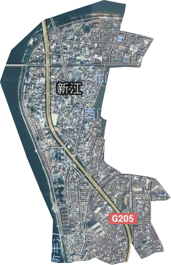 新江街道卫星图