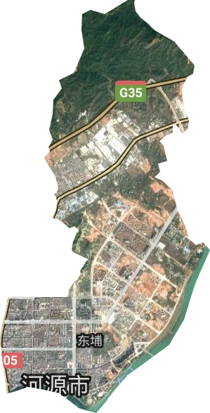 东埔街道卫星图