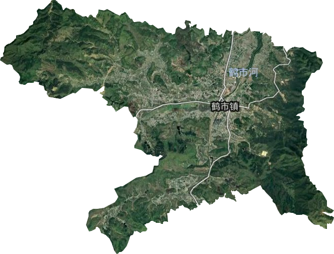 鹤市镇卫星图