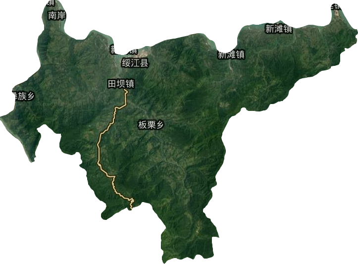 绥江县卫星图