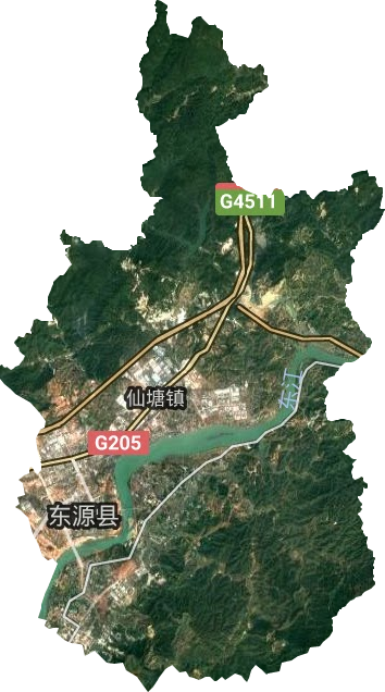 仙塘镇卫星图