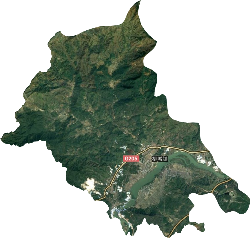柳城镇卫星图