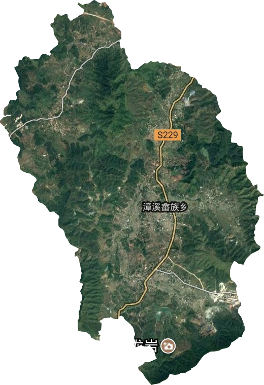 漳溪乡卫星图