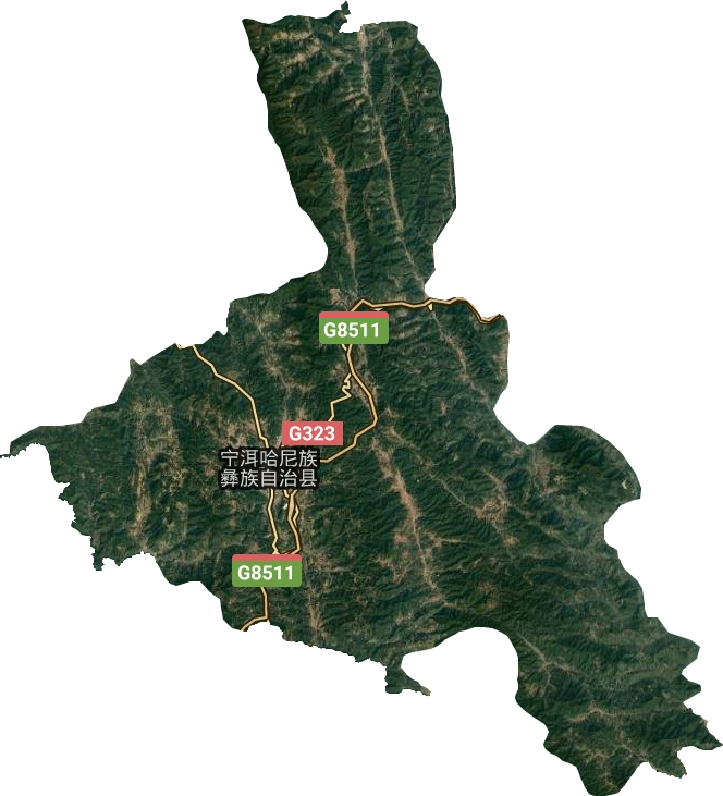 宁洱哈尼族彝族自治县卫星图