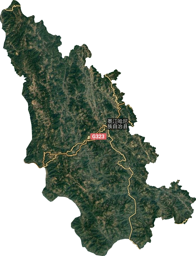 墨江哈尼族自治县卫星图