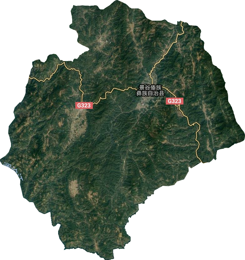 景谷傣族彝族自治县卫星图
