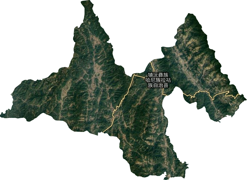 镇沅彝族哈尼族拉祜族自治县卫星图