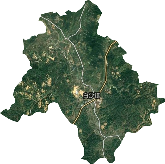白沙镇卫星图