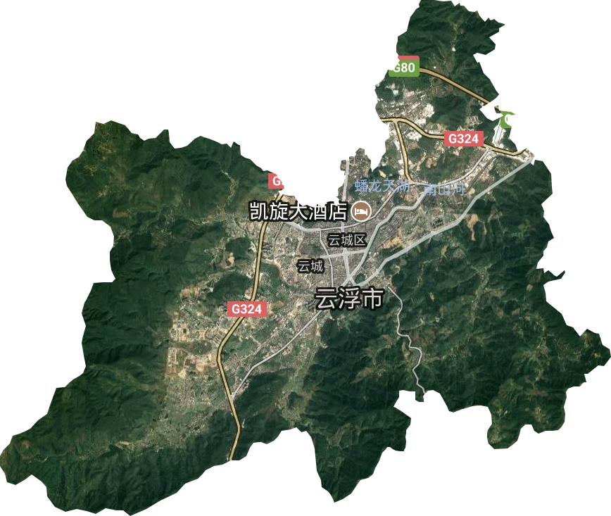 云城街道卫星图