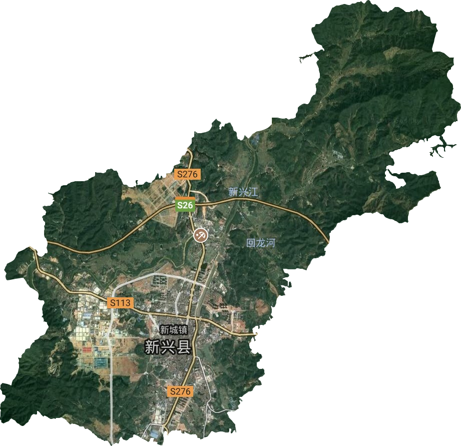 新城镇卫星图