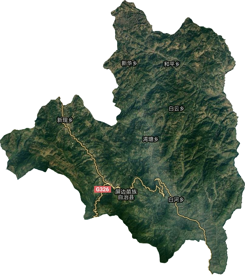 屏边苗族自治县卫星图