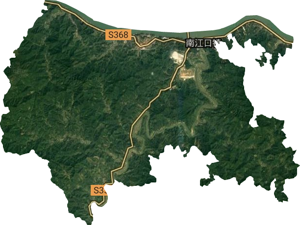 南江口镇卫星图