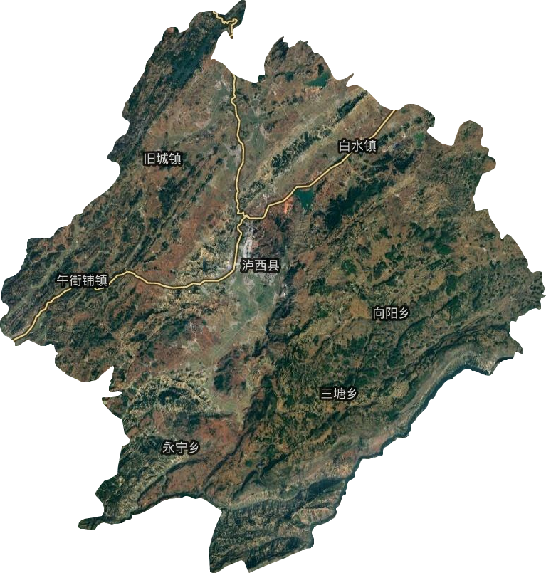 泸西县卫星图