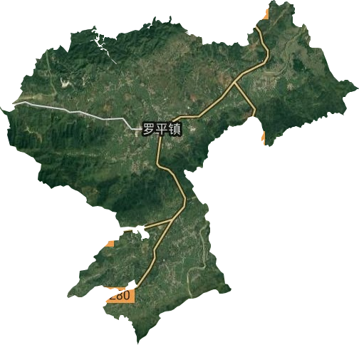罗平镇卫星图