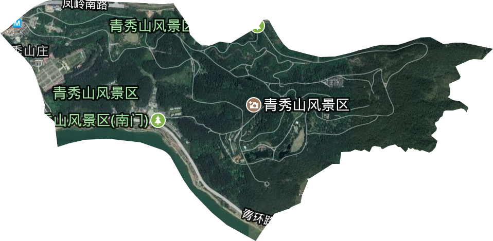 青秀山管理委员会卫星图
