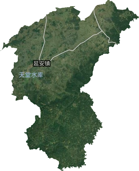 延安镇卫星图