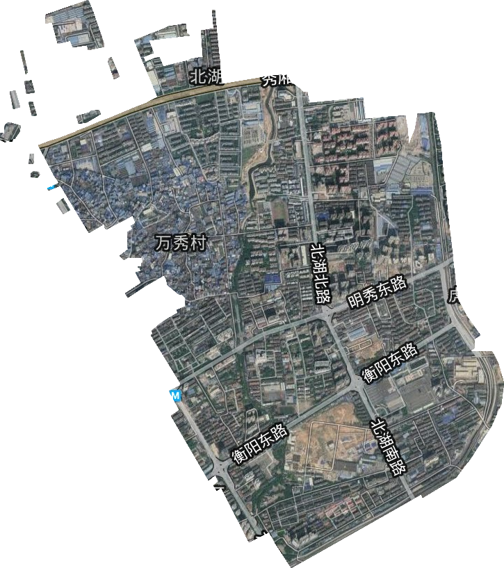 北湖街道卫星图